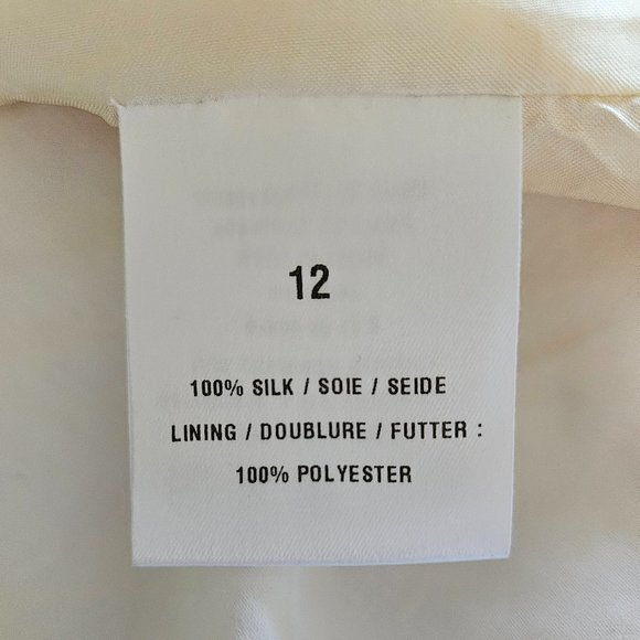 Windsmoor Pale Yellow Silk Sheath Sz 10 - Picture 10 of 15